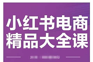 小红书电商精品大全课,快速掌握小红书运营技巧,实现精准引流与爆单目标,轻松玩转小红书电商