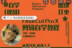 轻松玩转剪辑系统课,从零开始快速上手,同步练习高效学习,思维提升从简到难