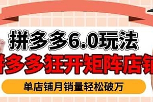 拼多多虚拟商品暴利6.0玩法,轻松实现月入过W