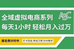 全域虚拟电商变现系列,通过平台出售虚拟电商产品从而获利