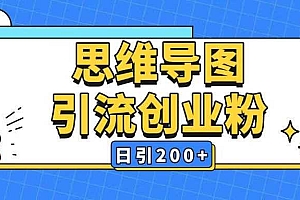 暴力引流全平台通用思维导图引流玩法ai一键生成日引200+