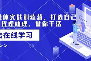 AI智能体实战训练营,打造自己专属的代理助理,替你干活