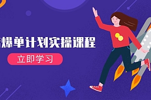 (14233期)抖店爆单计划实操课程,21天打爆小店,从基础到进阶,快速起店提升销量