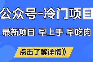 公众号冷门赛道,早上手早吃肉,单月轻松稳定变现1W【揭秘】