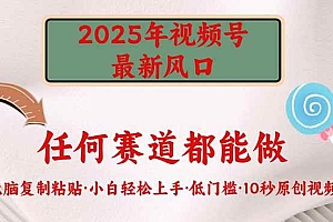 (14453期)2025年视频号新风口,低门槛只需要无脑执行