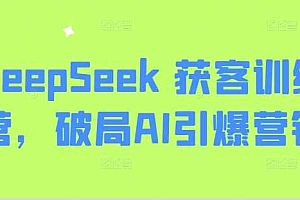 DeepSeek 获客训练营,破局AI引爆营销