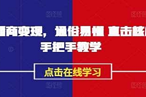 AI播商变现,通俗易懂 直击核心 手把手教学