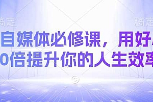 AI自媒体必修课,用好AI 10倍提升你的人生效率