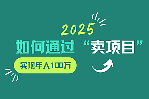 2025年如何通过“卖项目”实现年入100w