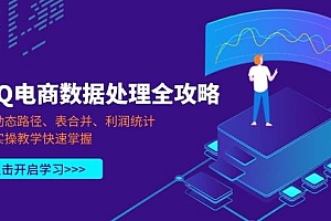 (14240期)PQ电商数据处理全攻略,动态路径、表合并、利润统计,实操教学快速掌握