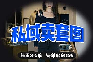 私域卖套图每天3-5单,每单利润99