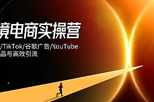 (14419期)跨境电商实操营:独立站/TikTok/谷歌广告/YouTube,精准选品与高效引流