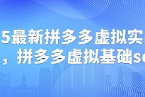 2025最新拼多多虚拟实战打法,拼多多虚拟基础sop