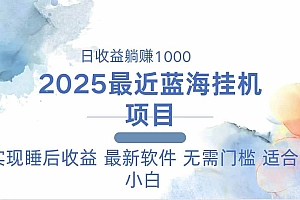 (14488期)2025最新挂机躺赚项目 一台电脑轻松日入500