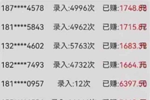 (14499期)字母输入,5秒一单,单日收益轻松300+