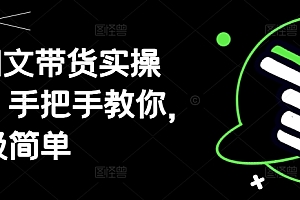 AI图文带货实操课,手把手教你,超级简单