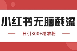 小红书只要你有同行就能获客,独家野路子获客玩法,暴力截流【揭秘】
