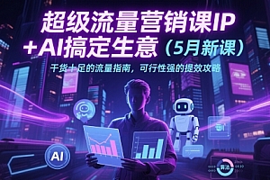 超级流量营销课IP+AI搞定生意(5月新课)干货十足的流量指南,可行性强的提效攻略
