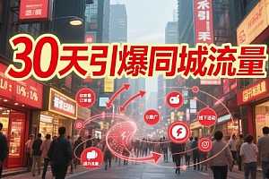 30天引爆同城流量:团购篇 认知篇 流量篇 来客篇 达人篇 老板人设IP篇 投流篇