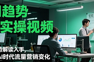 AI趋势与实操视频,从趋势解读入手,剖析AI时代流量营销变化