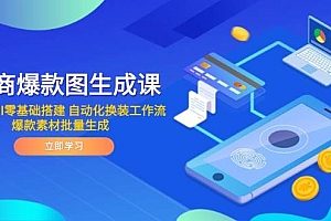 (14835期)电商爆款图生成课 ComfyUI零基础搭建 自动化换装工作流 爆款素材批量生成