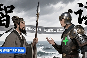 扣子工作流一键生成沉浸式历史故事,一天工作量,3分钟搞定