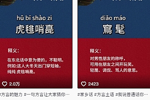 抖音最新涨粉玩法,图文方言暴力涨粉实操,126作品涨粉11W