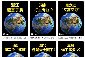 抖音点赞超高赛道,AI地理科普视频制作,简单易懂,可进抖音独家精选