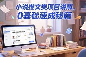 小说推文类项目讲解,0 基础速成秘籍