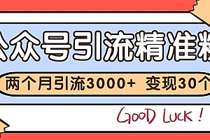 公众号私域获客,软文引流个人IP打造日引30+,快速沉淀起自己的私域流量池