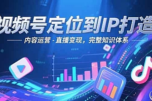 (15173期)视频号定位到IP打造:账号搭建-内容运营-直播变现,完整知识体系