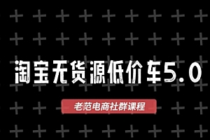 淘宝无货源2025VIP教程,最新的淘宝无货源课程,1688代发,蓝海选品,零成本创业首选