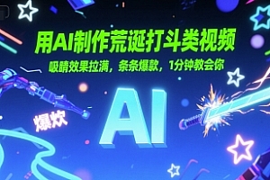 用AI制作荒诞打斗类视频,吸睛效果拉满,条条爆款,1分钟教会你