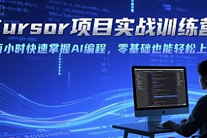 Cursor项目实战训练营,两小时快速掌握AI编程,零基础也能轻松上手