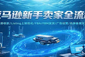 亚马逊新手卖家全流程,注册收款/Listing上架优化/ FBA/FBM发货/广告运营/品牌备案