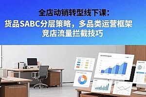 (15419期)全店动销转型线下课:货品SABC分层策略,多品类运营框架 竞店流量拦截技巧