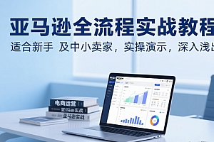 亚马逊全流程实战教程,适合新手及中小卖家,实操演示,深入浅出
