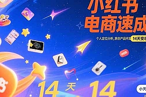 (15490期)小红书虚拟电商速成课:个人定位分析,原创产品开发,14天变现路径规划