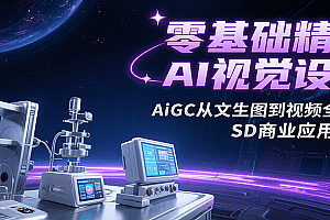零基础精通AI视觉设计,AiGC从文生图到视频全流程,SD商业应用实战