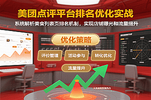 美团点评平台排名优化实战,系统解析美食列表页排名机制,实现店铺曝光和流量提升