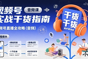 视频号实战干货指南,视频号直播全攻略(音频)