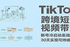 TikTok跨境短视频带货,30天攻克新号冷启动、0-1实现跨境可持续盈利