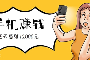 新手必做的项目,0门槛一部手机就能干,按这样操作15天怒赚12000元!(附详细教程)