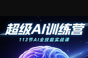 超级AI视频:绘画、带货、职场全场景113节通关课,解锁AI无限可能,开启精彩AI之旅