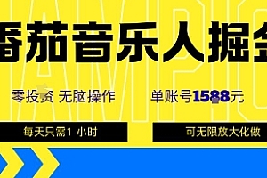 番茄音乐人掘金,单账号最高可撸1k+,可无限矩阵去做,零投入
