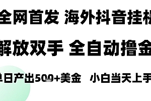 海外抖音无人直播,单日产出1.5k+,长期稳定,新手可玩,无脑操作【揭秘】
