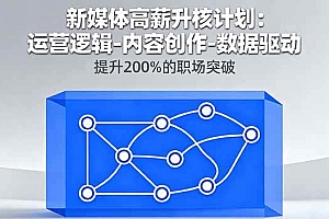 (16142期)新媒体高薪升核计划:运营逻辑-内容创作-数据驱动,提升200%的职场突破