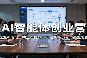 AI智能体创业营:聚焦企业AI落地,助全员提效,开启智能运营与商业思维突破