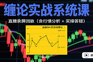缠论实战系统课:直播录屏回放(含行情分析 + 实操答疑(更新10月)