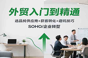 外贸入门到精通,选品找供应商+获客转化+避坑技巧,SOHO/企业转型